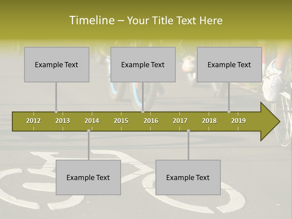 Riding Traffic Urban PowerPoint Template