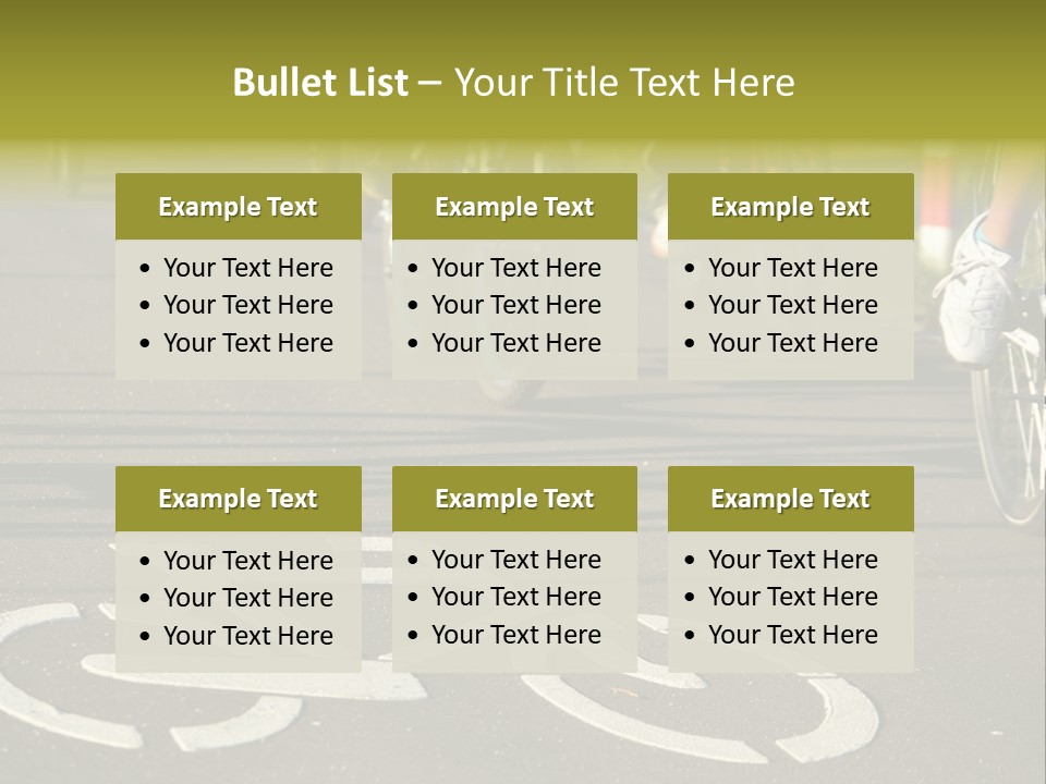 Riding Traffic Urban PowerPoint Template