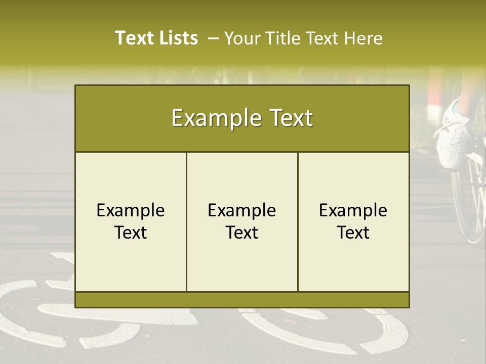 Riding Traffic Urban PowerPoint Template