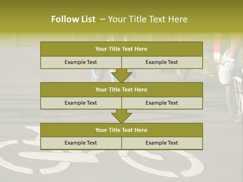 Riding Traffic Urban PowerPoint Template