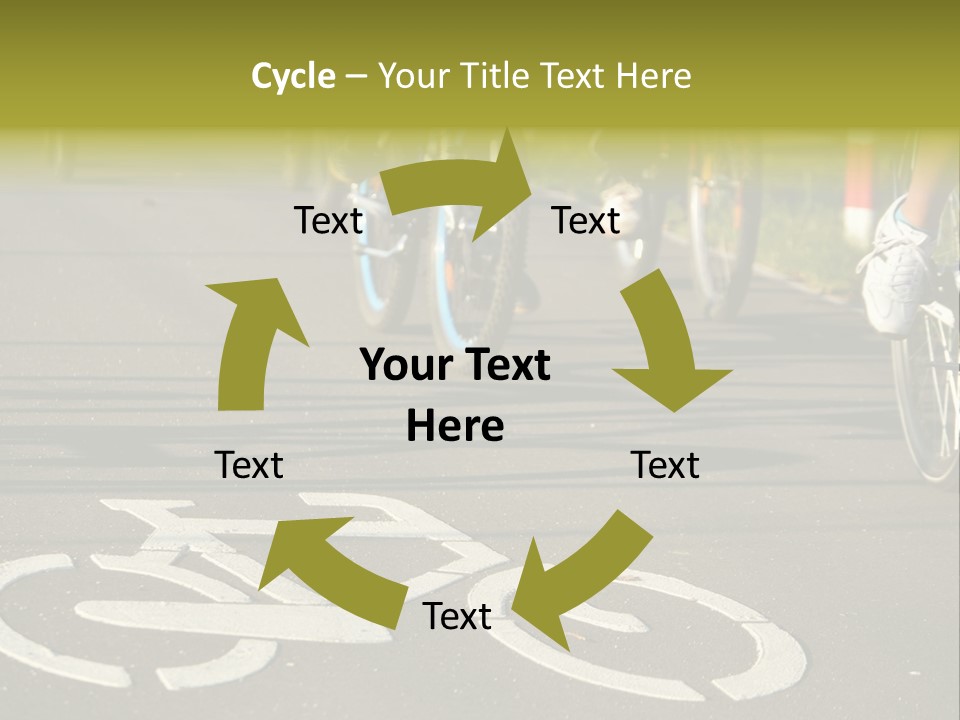 Riding Traffic Urban PowerPoint Template