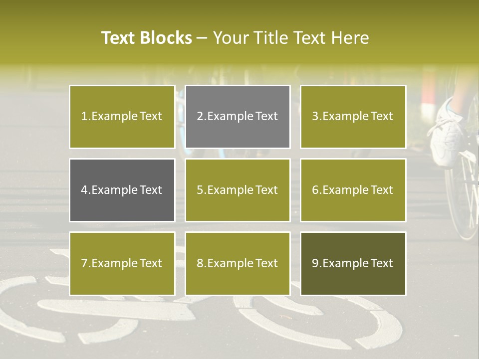 Riding Traffic Urban PowerPoint Template