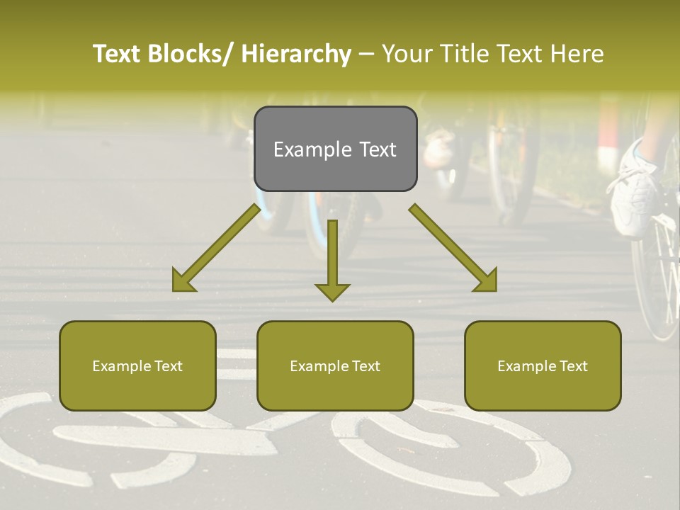 Riding Traffic Urban PowerPoint Template