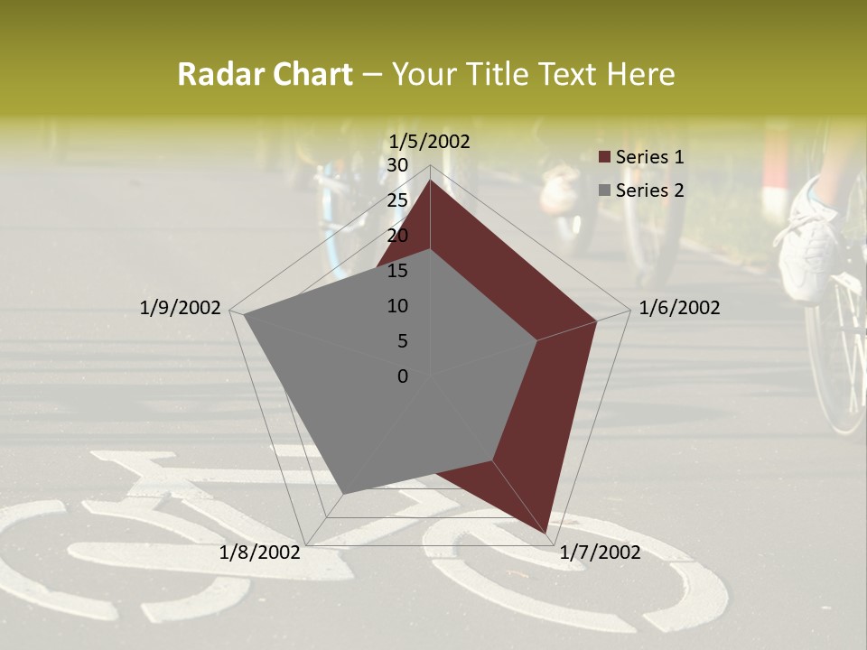 Riding Traffic Urban PowerPoint Template