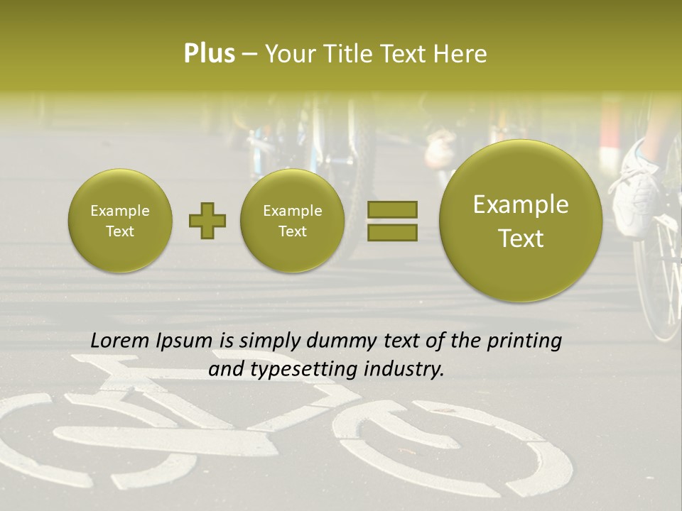 Riding Traffic Urban PowerPoint Template