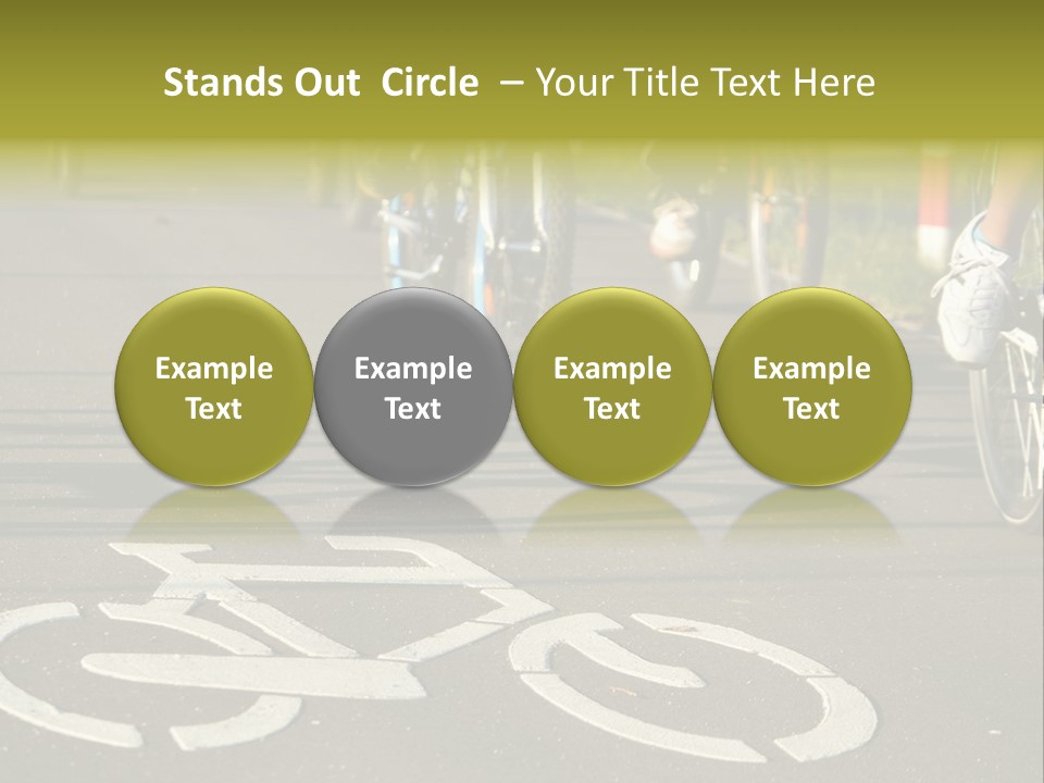 Riding Traffic Urban PowerPoint Template