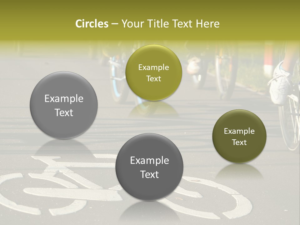 Riding Traffic Urban PowerPoint Template