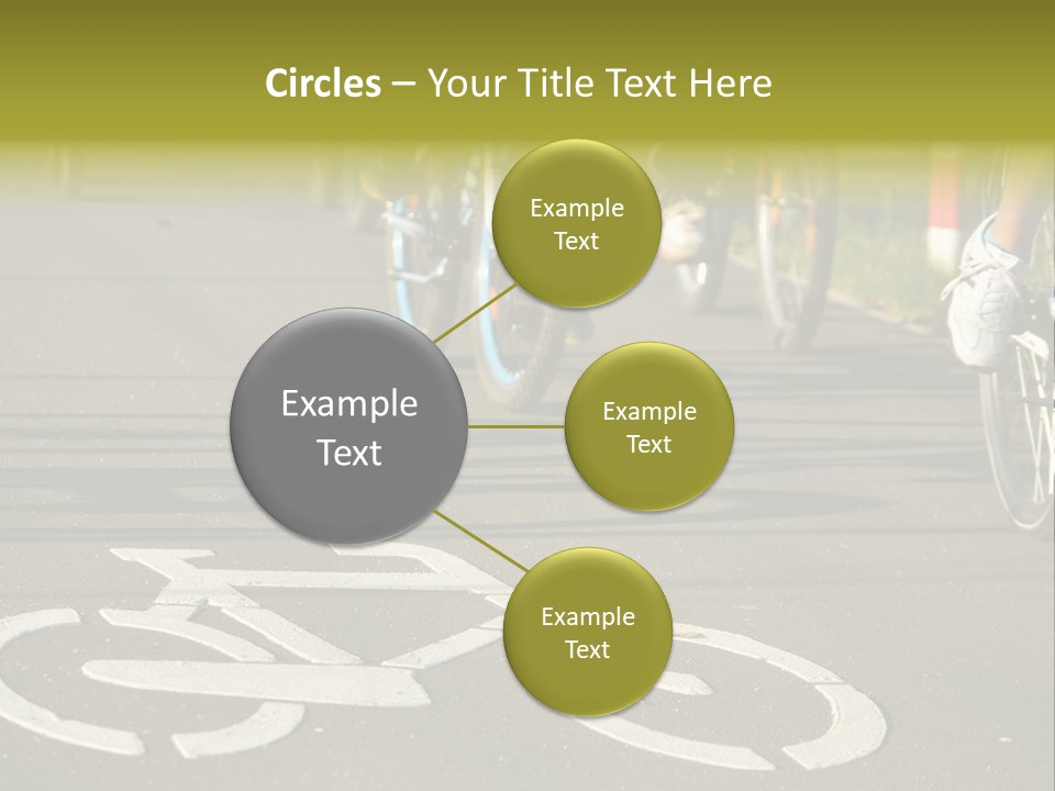 Riding Traffic Urban PowerPoint Template