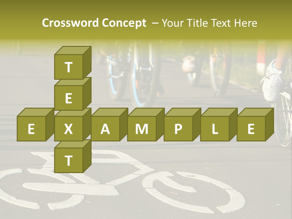 Riding Traffic Urban PowerPoint Template