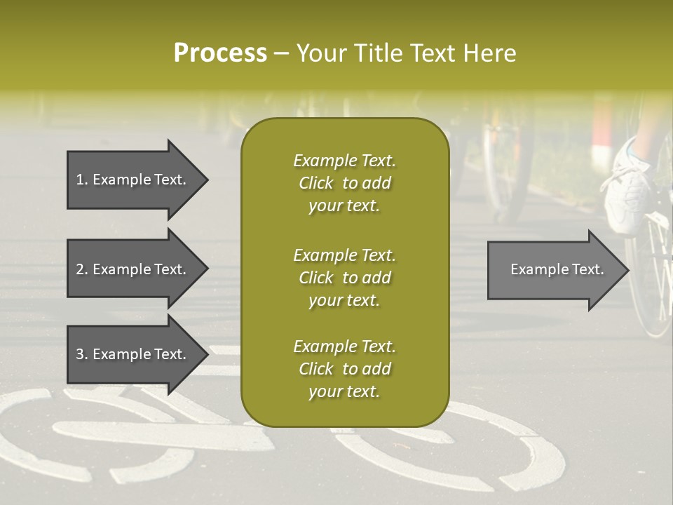 Riding Traffic Urban PowerPoint Template