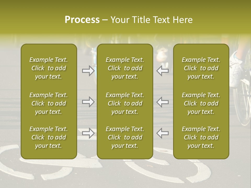 Riding Traffic Urban PowerPoint Template