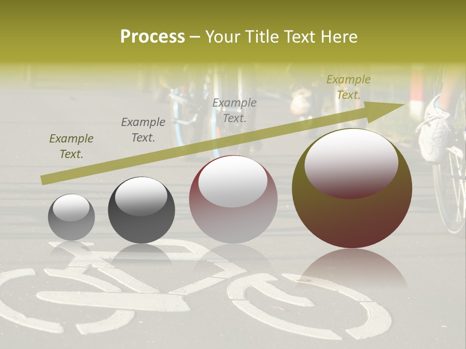 Riding Traffic Urban PowerPoint Template