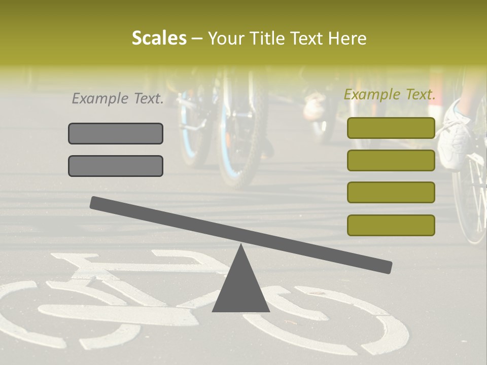 Riding Traffic Urban PowerPoint Template