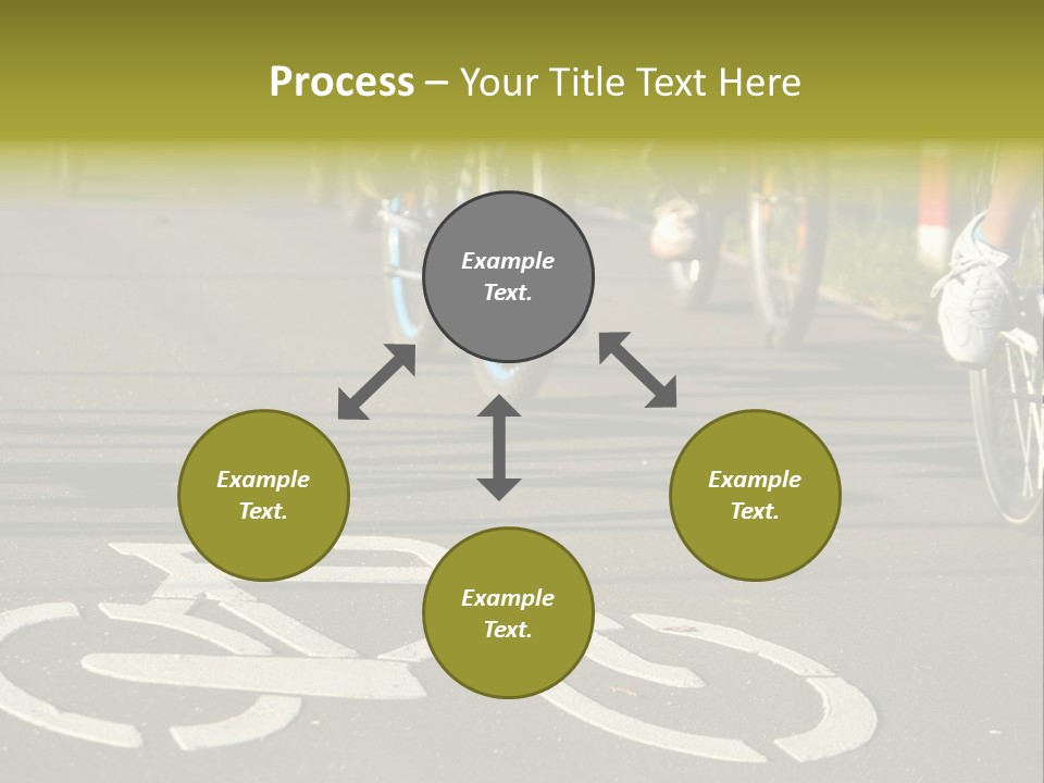 Riding Traffic Urban PowerPoint Template