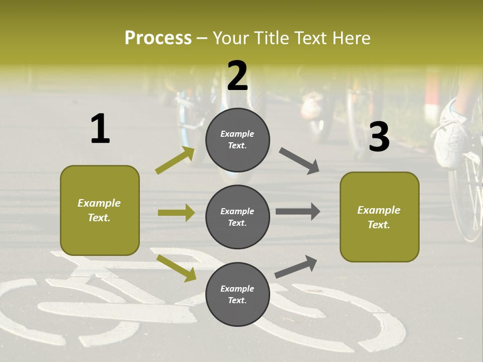 Riding Traffic Urban PowerPoint Template