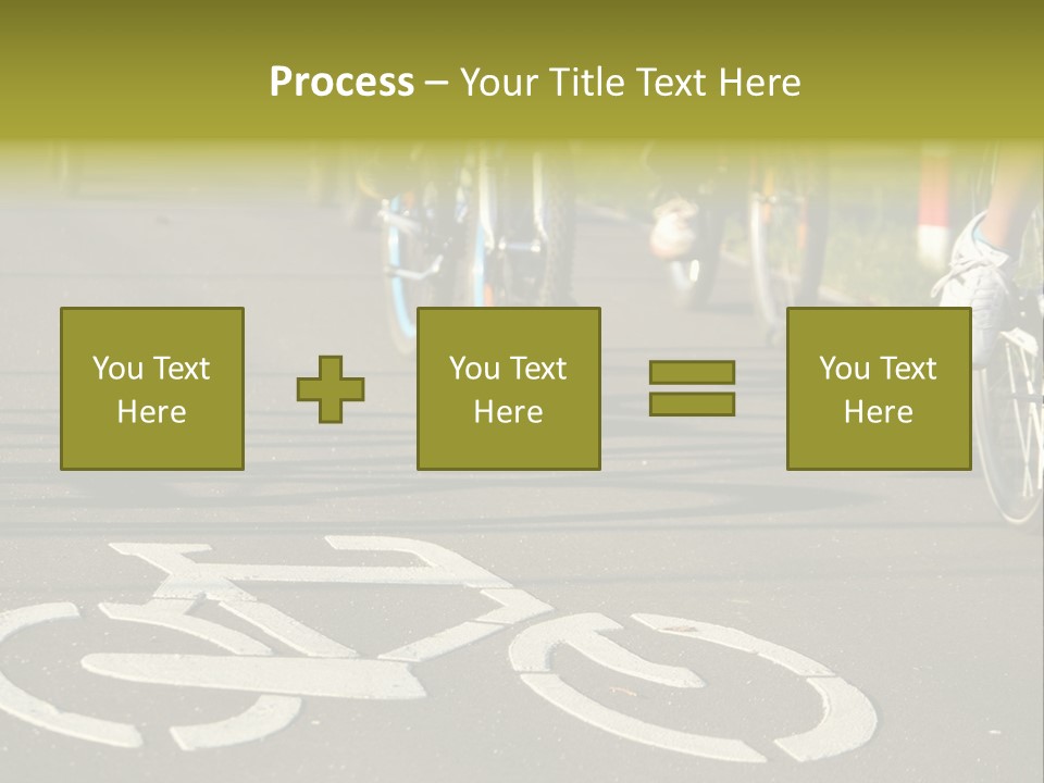 Riding Traffic Urban PowerPoint Template