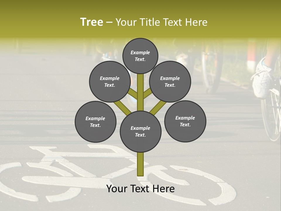 Riding Traffic Urban PowerPoint Template