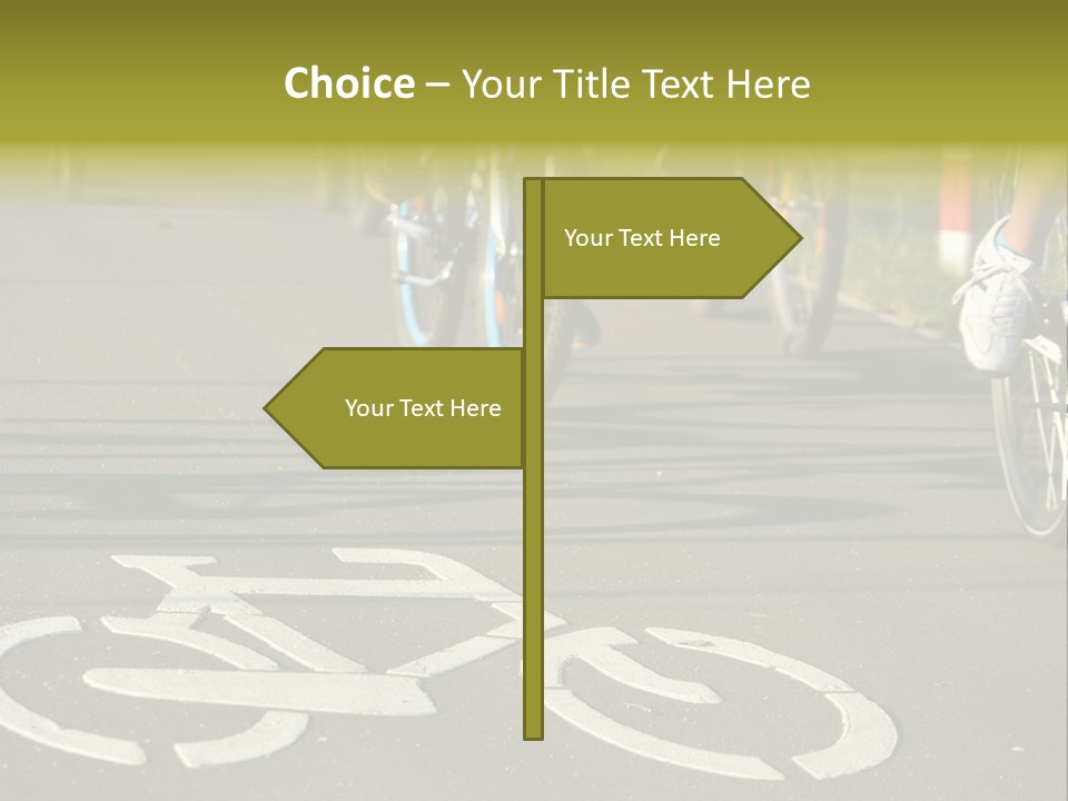 Riding Traffic Urban PowerPoint Template