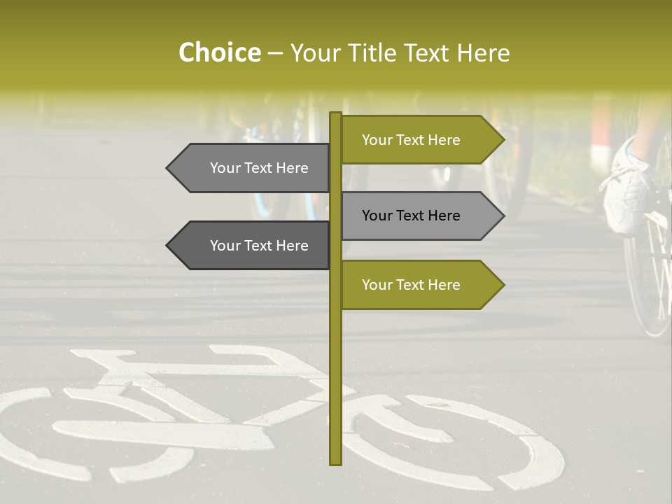 Riding Traffic Urban PowerPoint Template