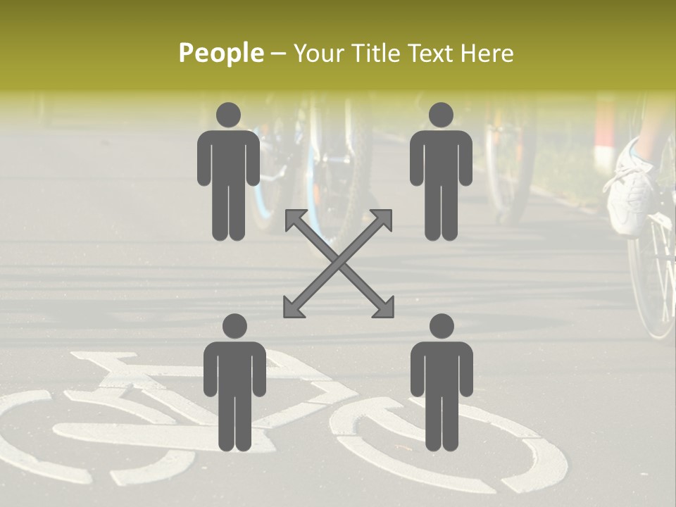 Riding Traffic Urban PowerPoint Template