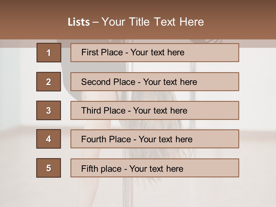 Cute Table Fitness PowerPoint Template