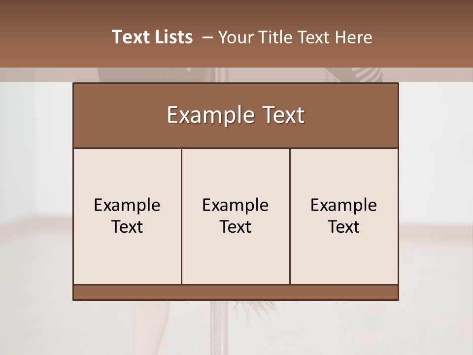 Cute Table Fitness PowerPoint Template