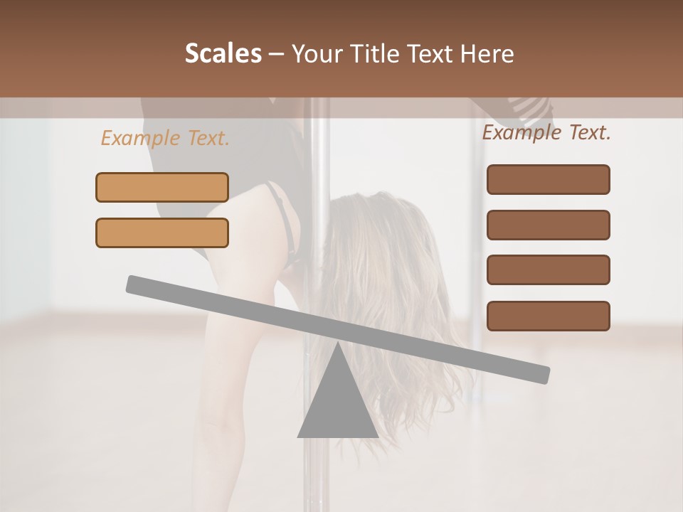 Cute Table Fitness PowerPoint Template