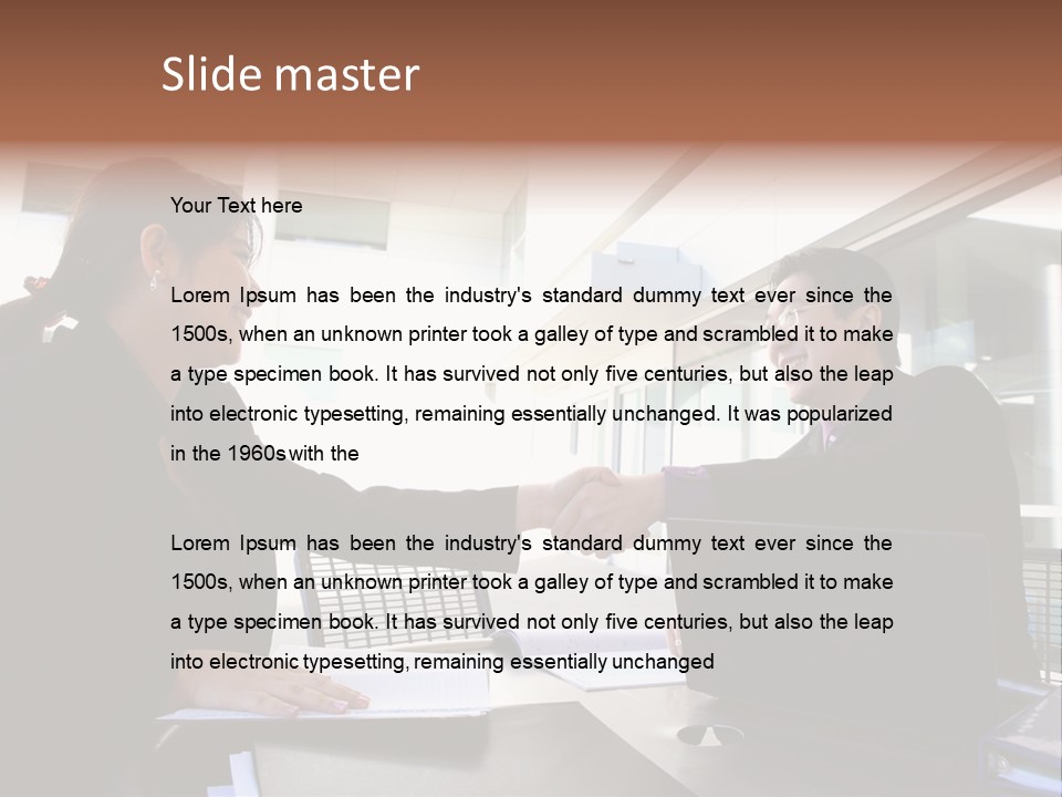 Businessman Wear Handsome PowerPoint Template