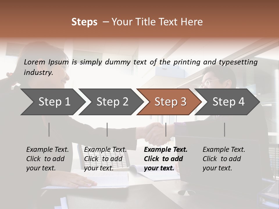 Businessman Wear Handsome PowerPoint Template