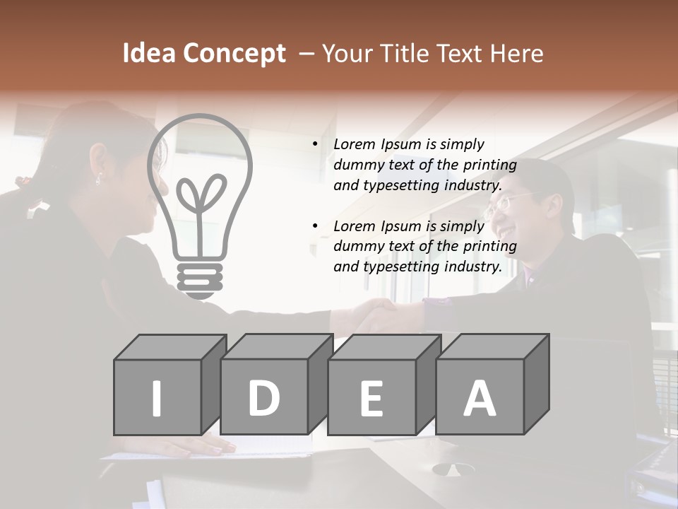 Businessman Wear Handsome PowerPoint Template