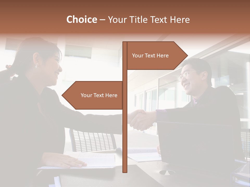 Businessman Wear Handsome PowerPoint Template