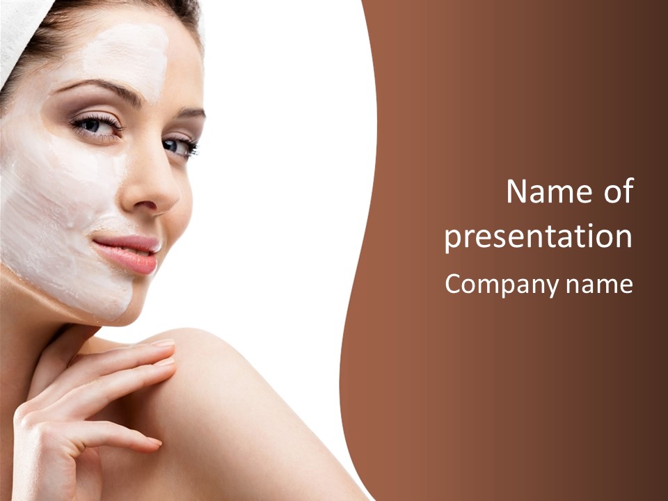 One Person Spa Put On PowerPoint Template