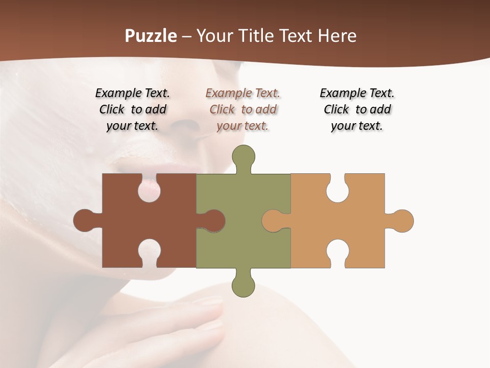 One Person Spa Put On PowerPoint Template