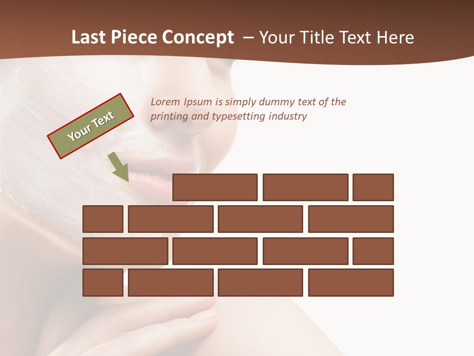 One Person Spa Put On PowerPoint Template