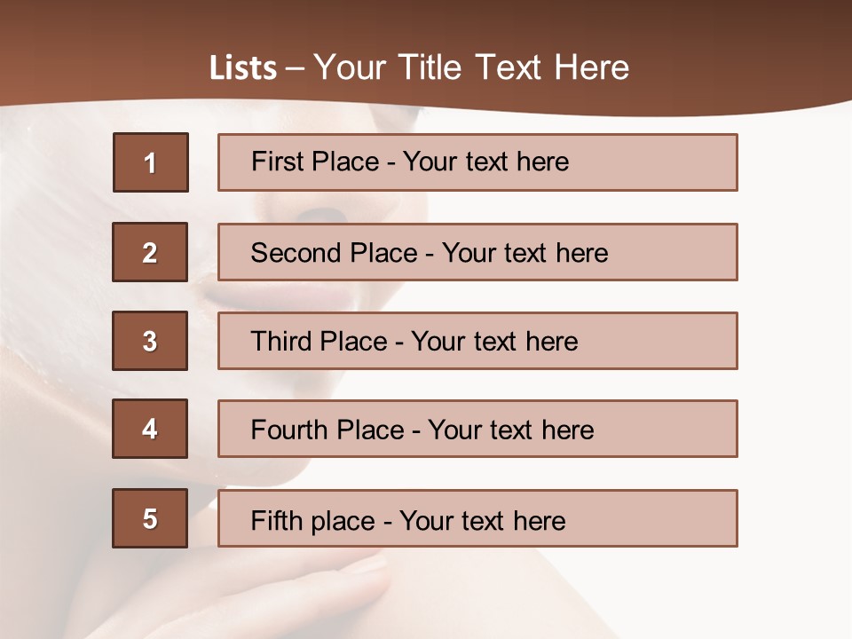 One Person Spa Put On PowerPoint Template