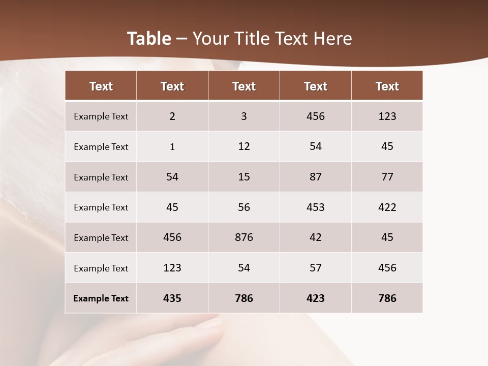 One Person Spa Put On PowerPoint Template