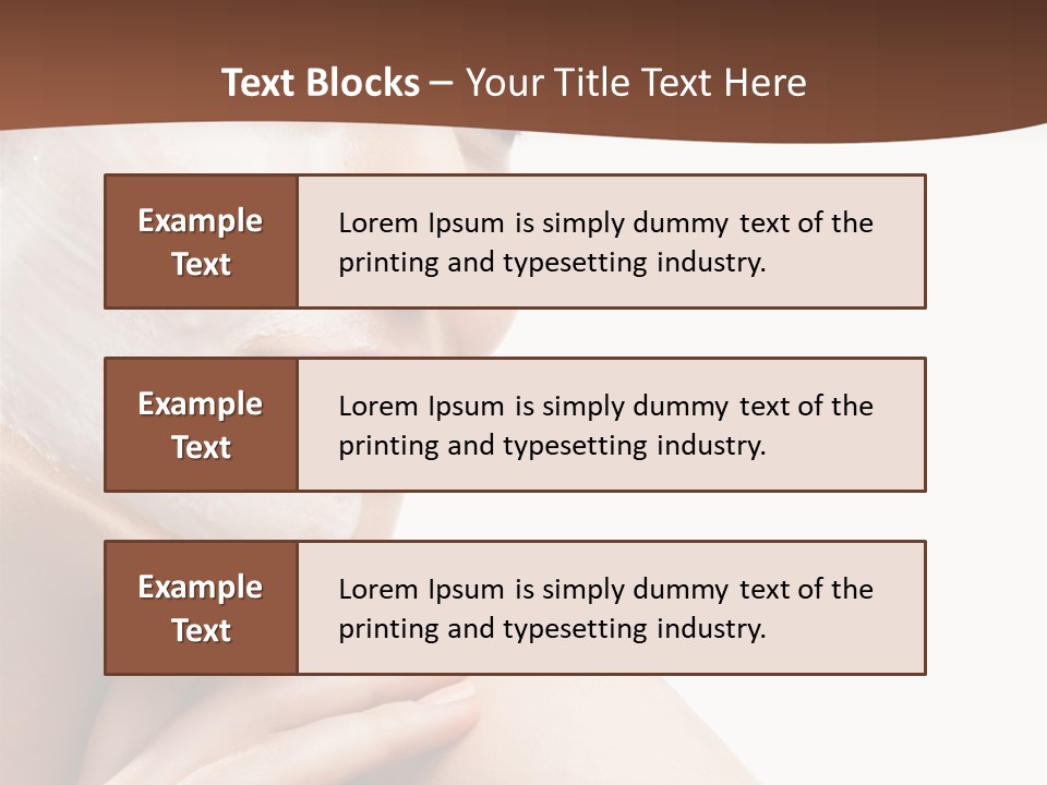 One Person Spa Put On PowerPoint Template