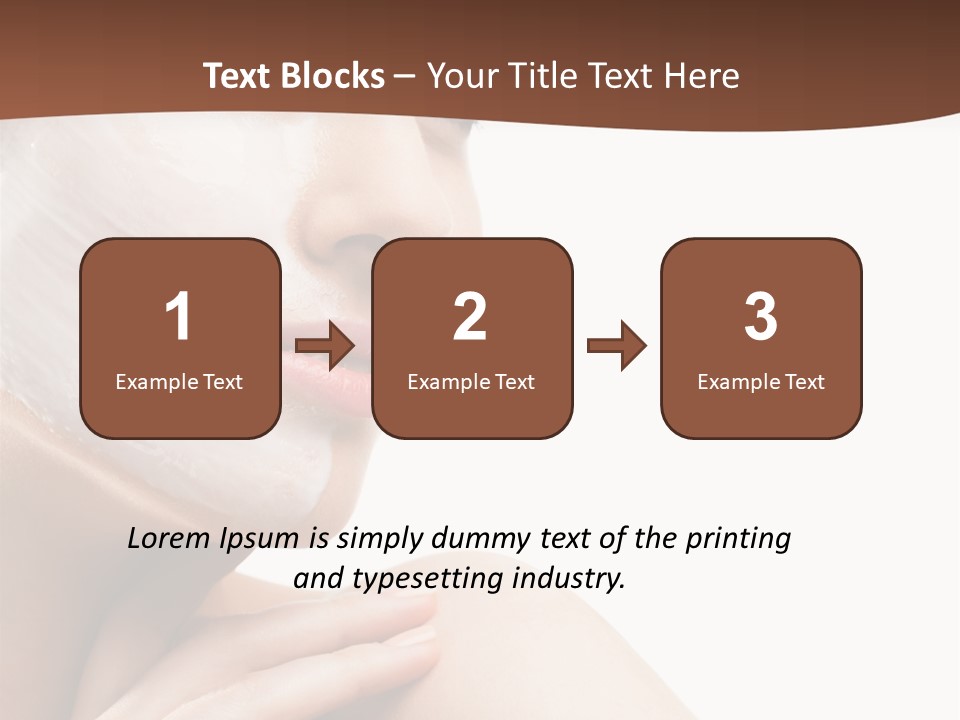 One Person Spa Put On PowerPoint Template