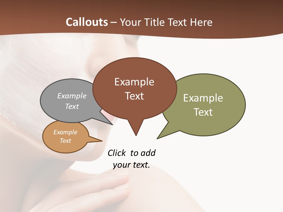 One Person Spa Put On PowerPoint Template