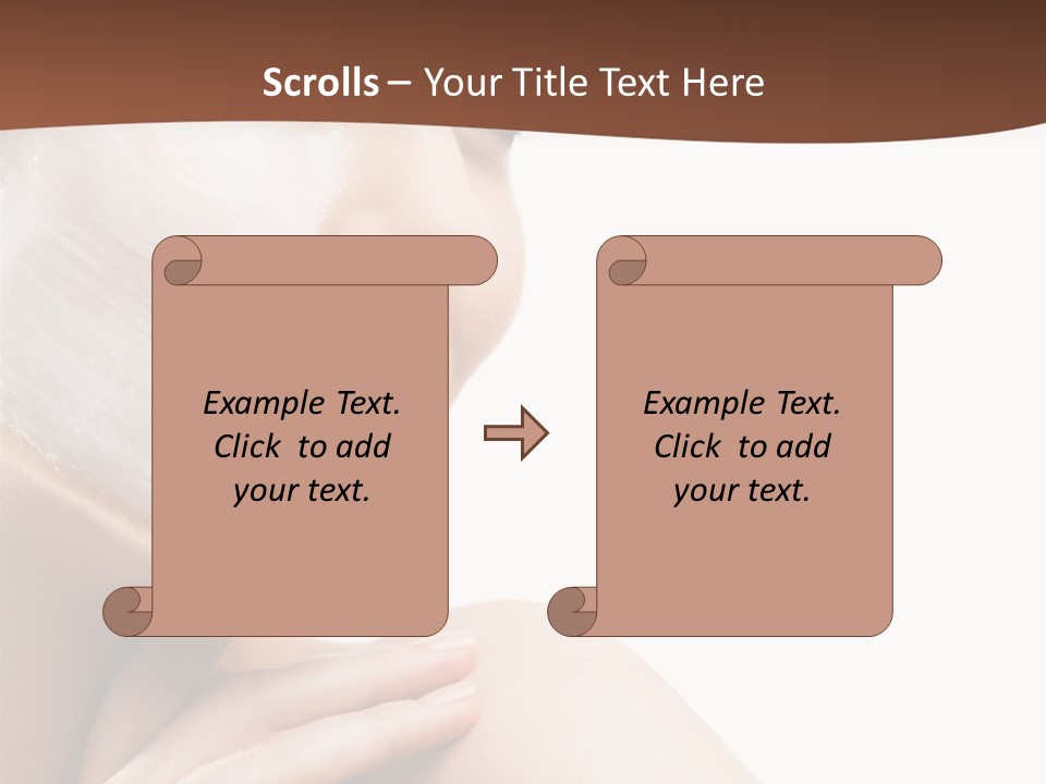 One Person Spa Put On PowerPoint Template