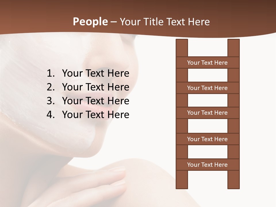 One Person Spa Put On PowerPoint Template