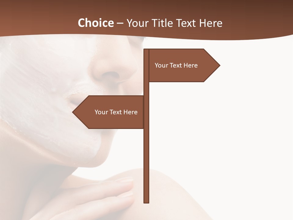 One Person Spa Put On PowerPoint Template