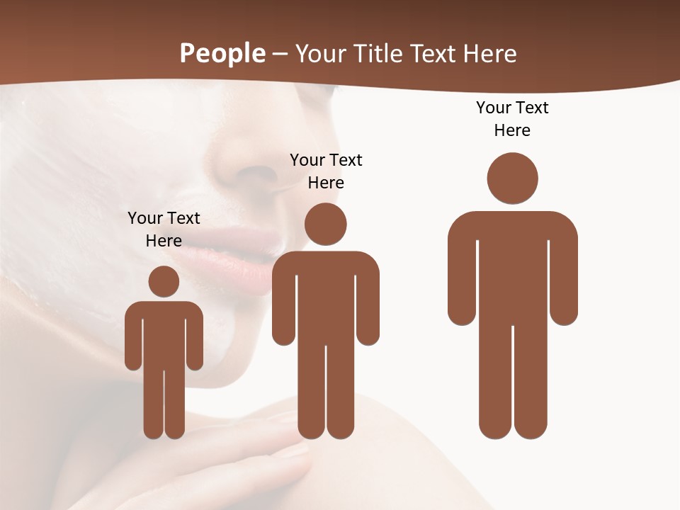 One Person Spa Put On PowerPoint Template