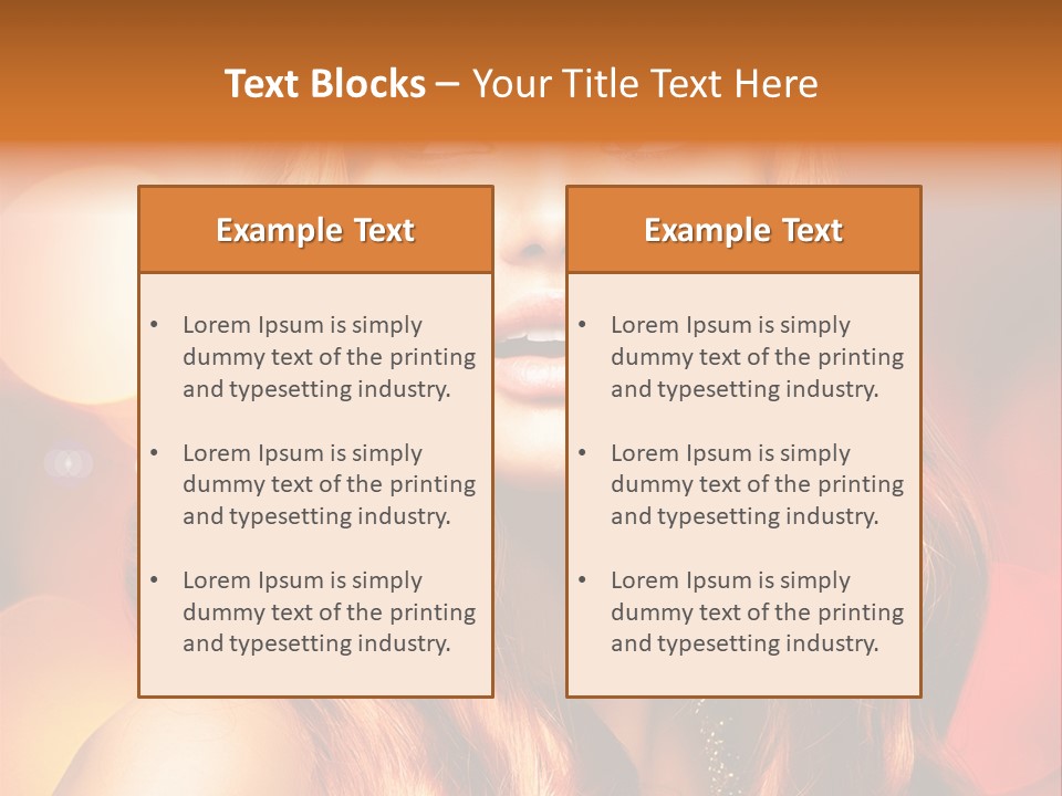 Care Celebrating Makeup PowerPoint Template