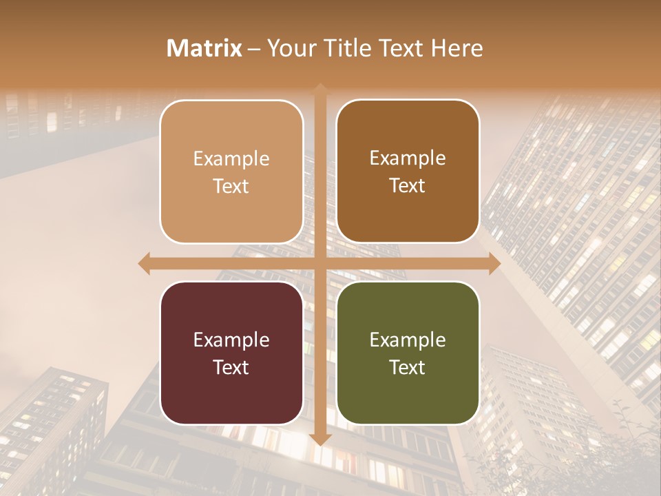 Midtown Urban Cityscape PowerPoint Template