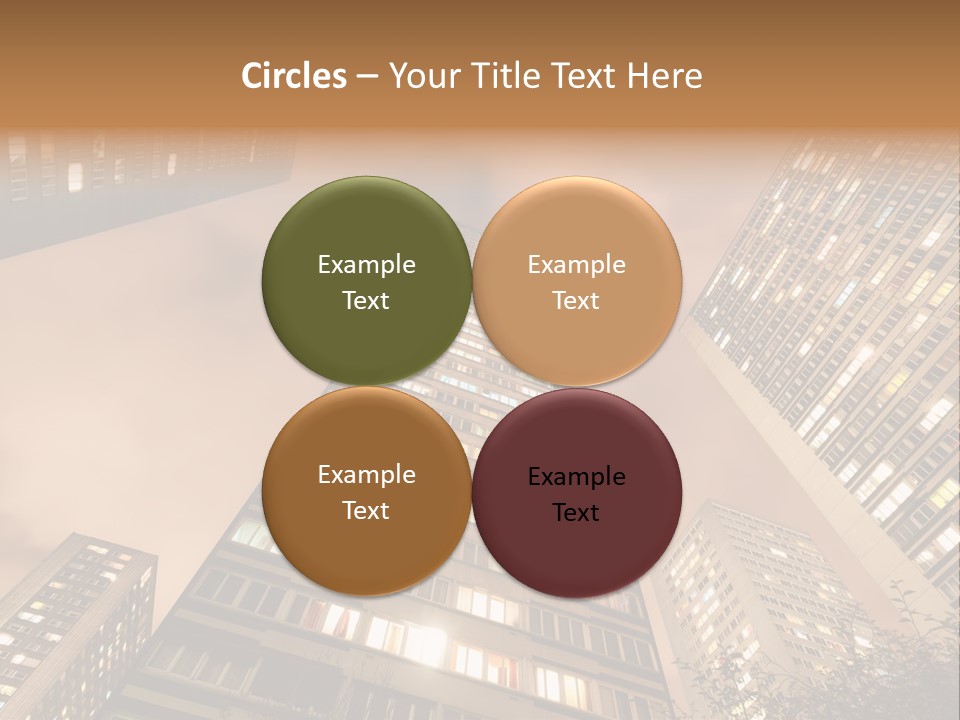 Midtown Urban Cityscape PowerPoint Template