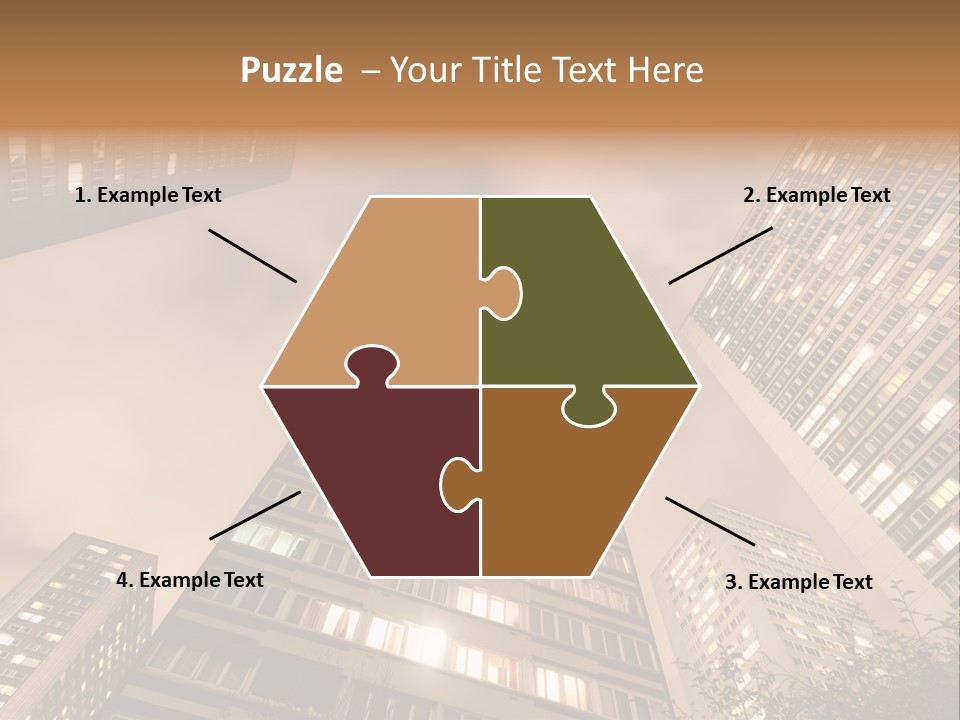 Midtown Urban Cityscape PowerPoint Template