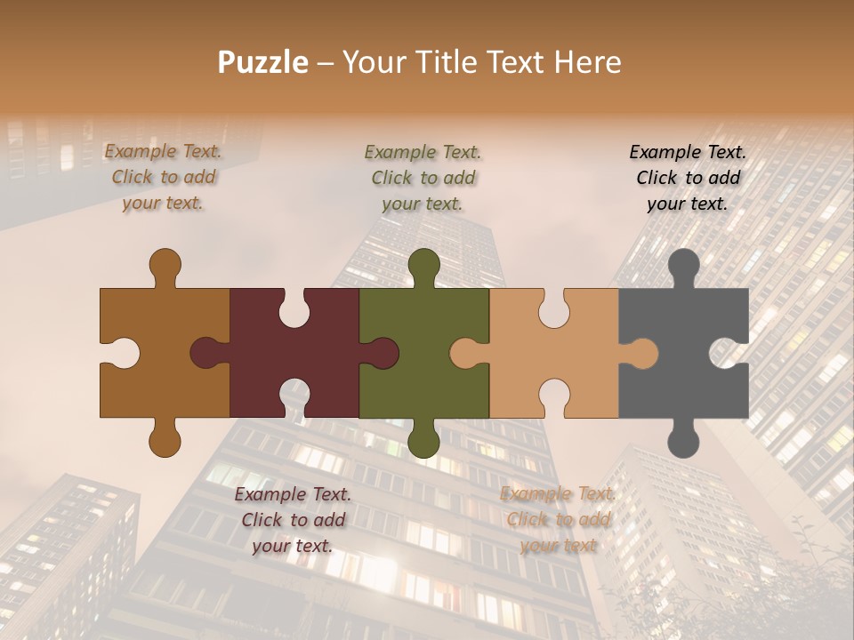 Midtown Urban Cityscape PowerPoint Template