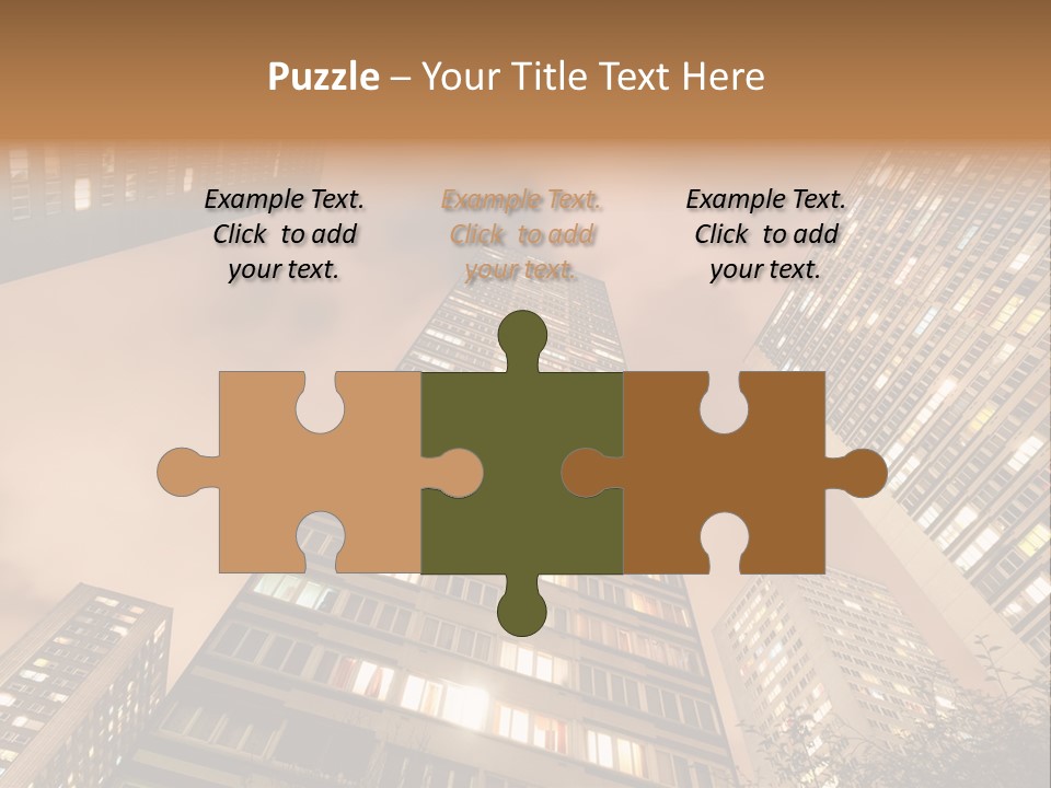 Midtown Urban Cityscape PowerPoint Template