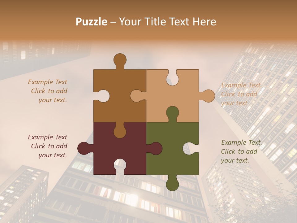 Midtown Urban Cityscape PowerPoint Template